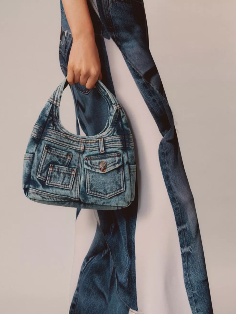 Zara LIMITED EDITION DENIM BAG